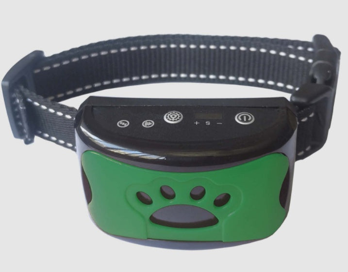 Collier de dressage pour chien, étanche, électrique, télécommande, rechargeable, anti-aboiement, avec son de vibration et de choc